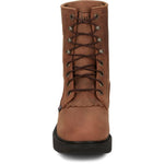 Justin Boots - Men's Livestock Round Steel Toe Lace-up Work Boots