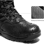 Nortiv8 - Men's Faux Leather Lace-Up High Top Waterproof Tactical Boots