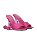 Exe - Women's Crystal Heeled Slingback Sandal