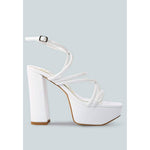 London Rag - Women's Beam Tips Strappy High Heel Sandals