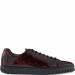 Salvatore Ferragamo - Men's Cube Gancini-print Lace-up Sneakers