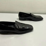 Massimo Dutti - Men's Square Toe Patent Leather Loafers