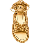 Valentino - Women's Rope Leather Sandals