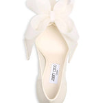 Jimmy Choo - Women's Staz 90 Mesh Pump Heel With Bow