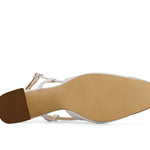Andrea - Women's Slingback Square Toe Heels