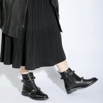 All Black - Women's Pyramid Stud Boots