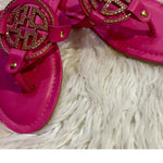 Pierre Dumas - Women's Rhinestone Medallion Thong Sandals