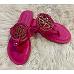Pierre Dumas - Women's Rhinestone Medallion Thong Sandals