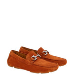 Salvatore Ferragamo - Men's Gancini Suede Driving Shoes