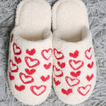 Wona Trading - Women's Candy Heart Embroidered Cozy Indoor Slippers