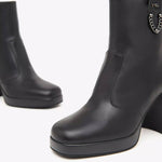 Nerogiardini - Women's Chain Platform Ankle Boot Shoe