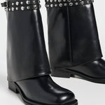 Free People - Women's Scorpio Studded Foldover Boot