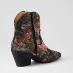 Django & Juliette - Women's Wagon Jewel Fabric Ankle Boots