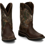 Justin - Men's Trekker Waterproof Western Work Boots - Wide