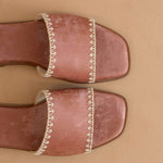 Oasis Society - Women's Emmie Border Stitch Summer Sandals