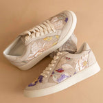 Oasis Society - Women's Tammi Floral Applique Sneakers