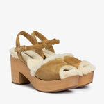 Pedro Garcia - Women's Dril Shearling Platform Sandal