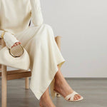 Aeyde - Women's Stina Patent Leather Kitten Heel Sandals