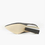 All Black - Women's Square Sling Wedge