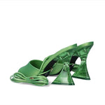 Exe - Women's Crystal Heeled Slingback Sandal