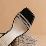 Oasis Society - Women's Suva Rhinestone And Reptile Print Strappy Heels