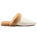 Qupid - Women's Eskimo Flates Pleather Fur Lined Mules