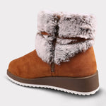 Lamo - Women's Bailee Suede Zip-up Wedge Boot
