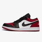 Air Jordan - Men's 1 Low Bred Toe Shoes