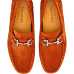Salvatore Ferragamo - Men's Gancini Suede Driving Shoes