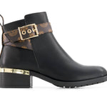 Andrea - Women's Fashion Booties With Ankle Buckle
