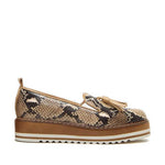 Michele Lopriore - Women's Cassidy Snakeskin Platform Loafers