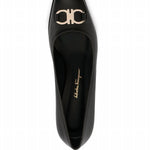 Salvatore Ferragamo - Women's Gancini Buckle Leather Pumps
