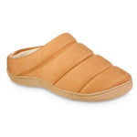 Isotoner - Men's Microsuede Puffer Comfort Hoodback Slippers