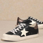 Miracle Miles - Women's Vega Lace-up Leather Sneakers