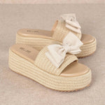Maker'S - Women's Raffia Bow Sandals