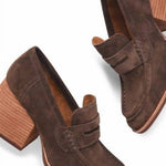Kork-Ease - Women's Modeste Suede High-heel Loafer