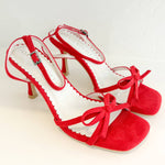 Oasis Society - Women's Sylvie Velvet Bow Heel