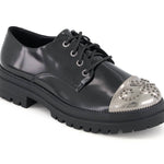 Andrea - Women's Metal Toe Patent Oxfords