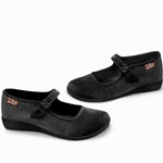 Hot Chocolate Design - Women's Velvet Mary Jane Flat