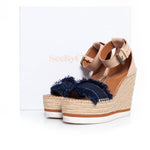 See By Chloe - Women's Raw Edge Trim Espadrille Wedge Sandal