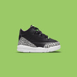 Air Jordan 3 Retro SE (TD) 'Electric Green' - Black/Violet Shock