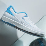 Air Jordan 2 Retro Low - White/University Blue/Cement Grey