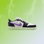Air Jordan 1 Retro Low OG (GS) - Black/Black Raspberry/Volt Tint