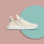 Pharrell Wiilliams NMD Hu 'N.E.R.D'- Chalk White/Glow Orange