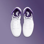 Women's Air Jordan 1 Retro Hi - White/Court Purple