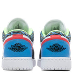 Air Jordan 1 Low CD (GS) - Black/Lt Fusion Red/White