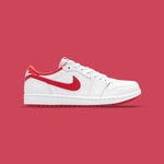 Air Jordan 1 Low OG 'University Red' - White/University Red/White