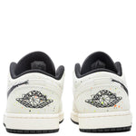 Air Jordan 1 Low SE 'Brushstroke' - Sail/Black/Total Orange