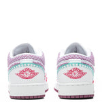 Air Jordan 1 Low SE (GS) - White/Light Bordeaux/Rush Pink