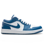 Women's Air Jordan 1 Low - White/Dark Marina Blue